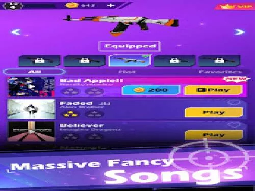 Trucs voor Beat Shooter - Gunshots Rhythm Game op Android e iPhone Trucs voor Beat Shooter - Gunshots Rhythm Game op Android e iPhone